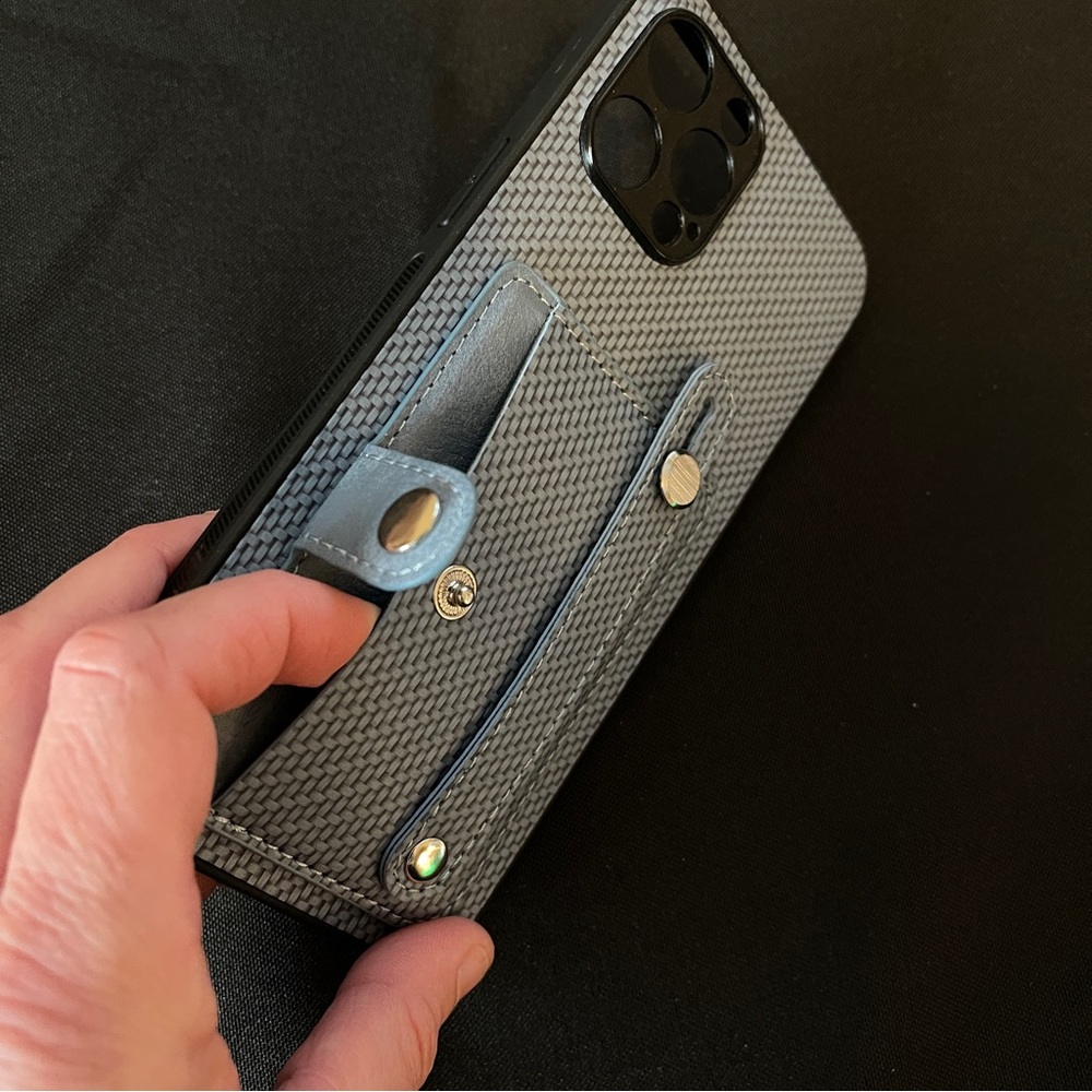 ๐ข FREE WITH ANY PURCHASE OVER $10 IPhone 12 Pro Max Wallet Case With Hand Loop - Picture 4 of 15